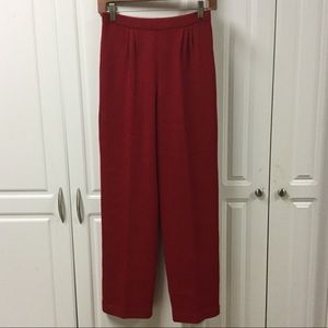 St.John Santana Knit Red Pants